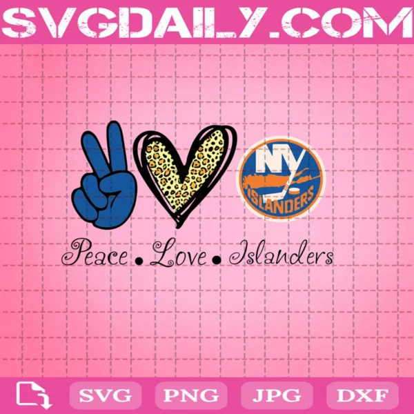 Peace Love New York Islanders Svg