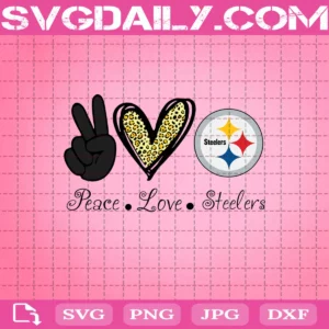 Peace Love Pittsburgh Steelers Svg