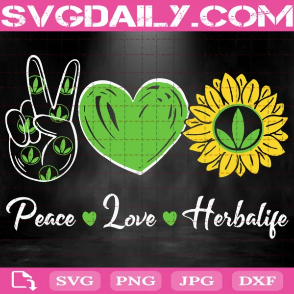 Peace Love Sunshine Herbalife Svg