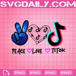 Peace Love Tiktok Png
