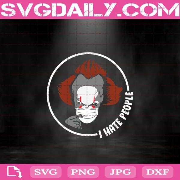 Pennywise Face Mask Svg
