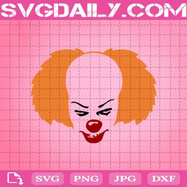 Pennywise Svg, Scary Clown Svg