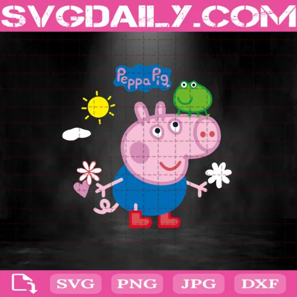 Peppa Pig And Brother George Svg