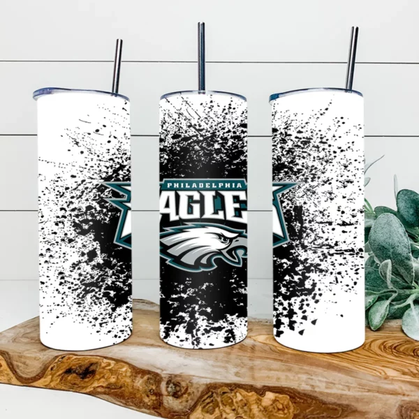 Philadelphia Eagles Football 20oz Skinny Tumbler