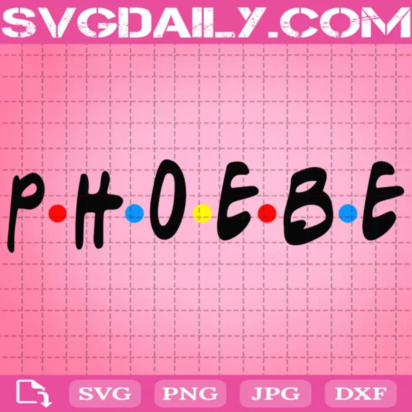 Phoebe Logo Svg, Friends Font Svg