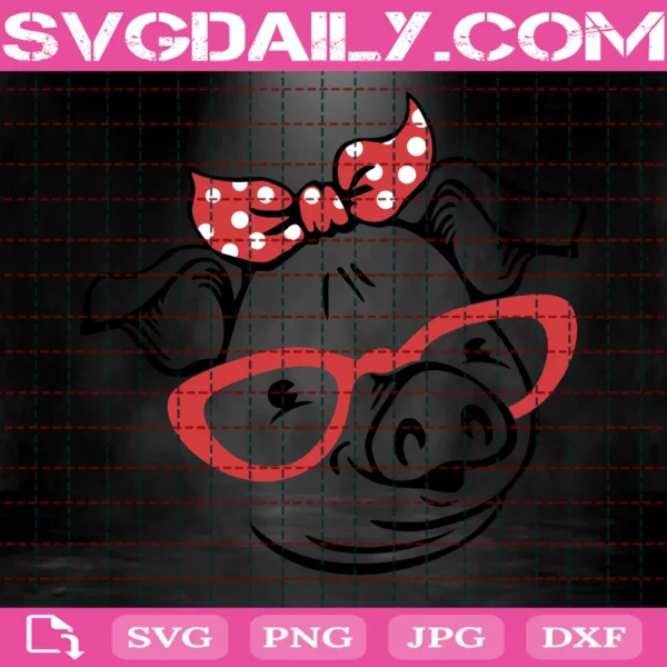 Pig With Glasses And Bandana