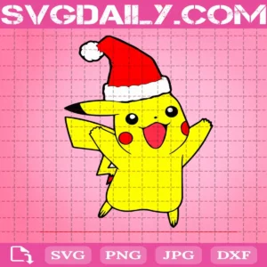 Pikachu Christmas Svg