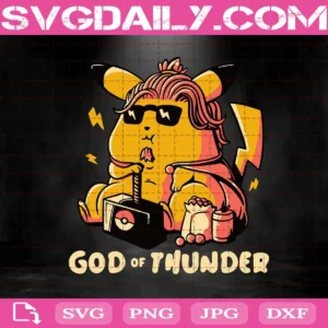 Pikachu God Of Thunder Svg