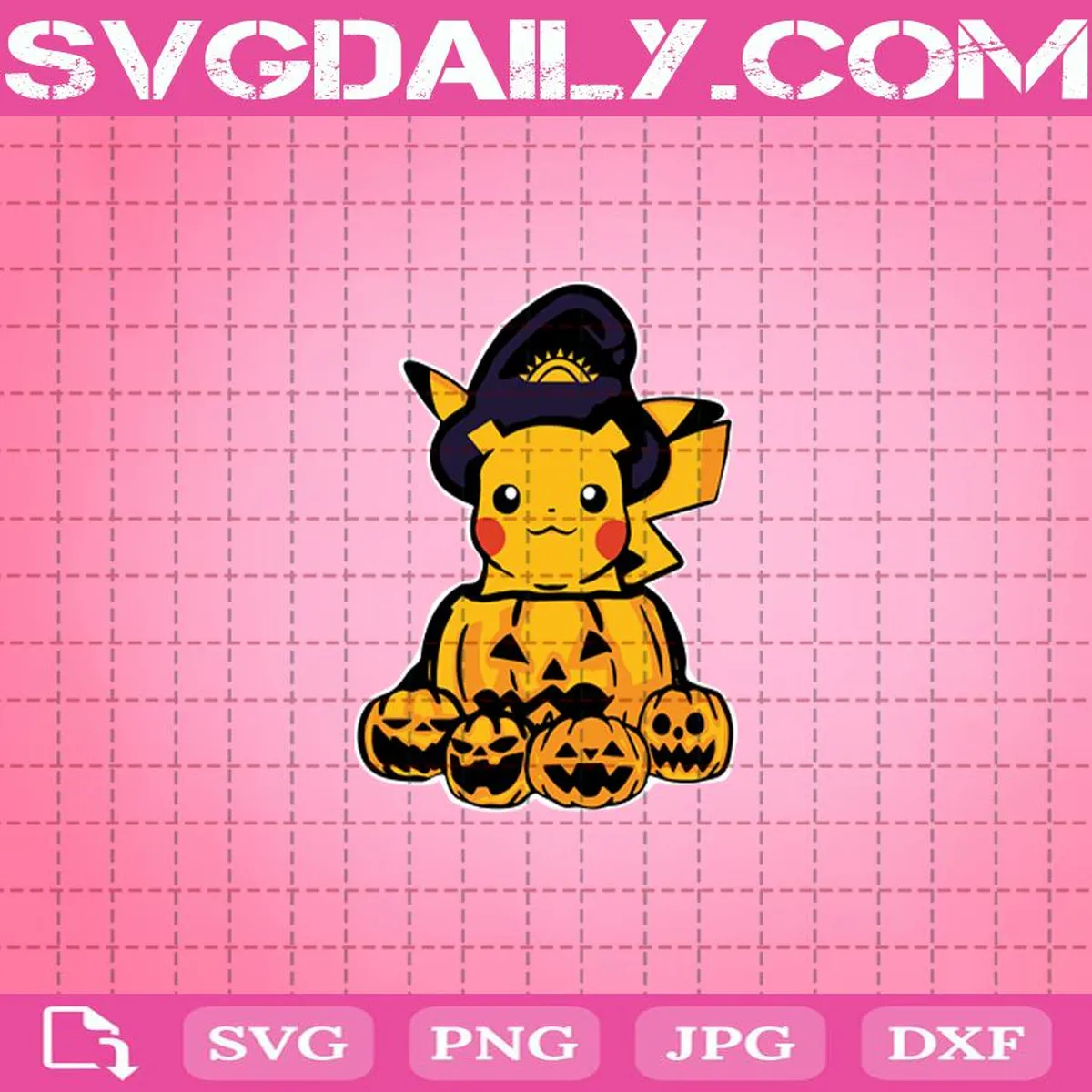 Pikachu Halloween Svg
