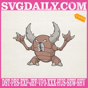 Pinsir Pokemon Embroidery Design