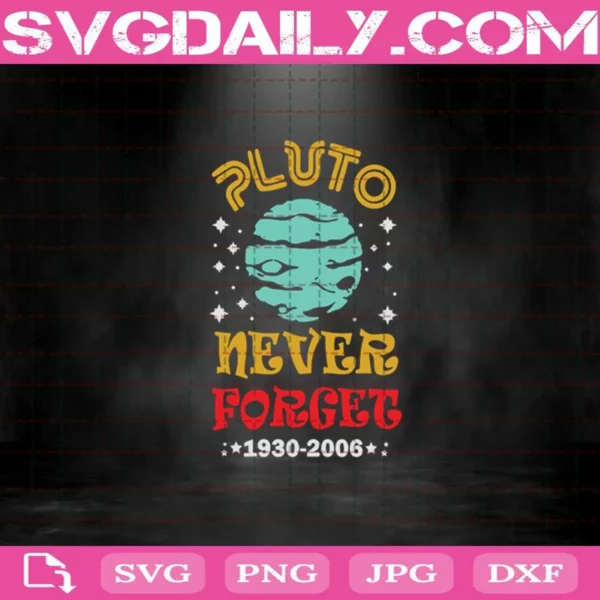 Pluto Never Forget 1930 Svg