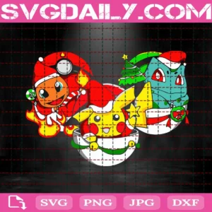 Pokemon Christmas Svg
