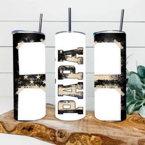 Police Papa 20oz Tumbler Skinny