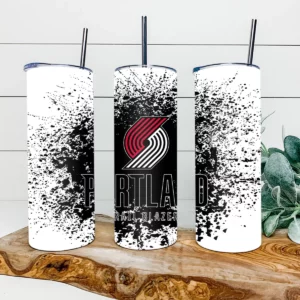 Portland Trail Blazers Basketball 20oz Skinny Tumbler