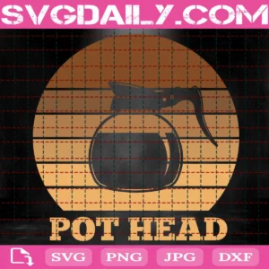 Pot Head Svg, Coffee Pot Head Svg