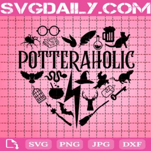 Potteraholic Svg