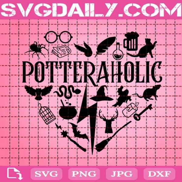 Potteraholic Svg