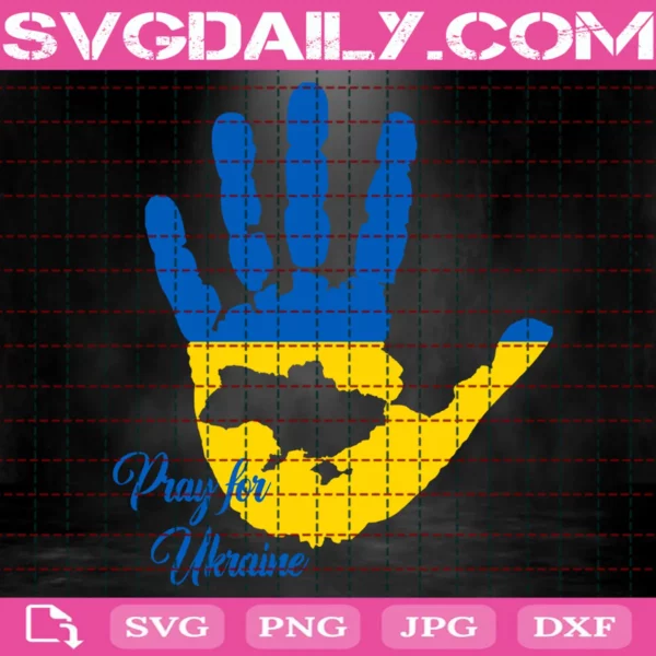 Pray For Ukraine Svg