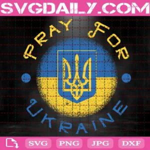 Pray For Ukraine Svg