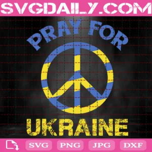 Pray For Ukraine Svg