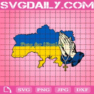 Pray For Ukraine Svg