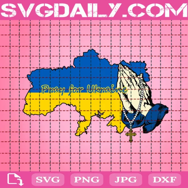 Pray For Ukraine Svg