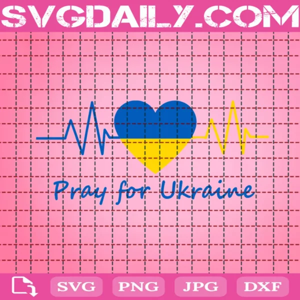 Pray For Ukraine Svg