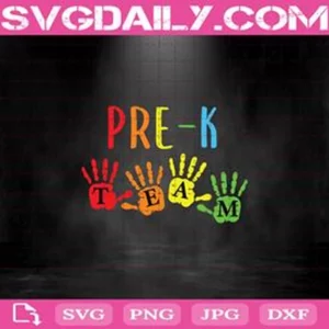 Pre-K Team Svg, Back To School Svg