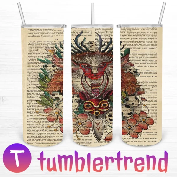 Princess Mononoke 20oz Tumbler Skinny