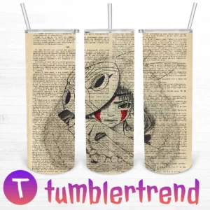 Princess Mononoke Half Mask 20oz Tumbler Skinny