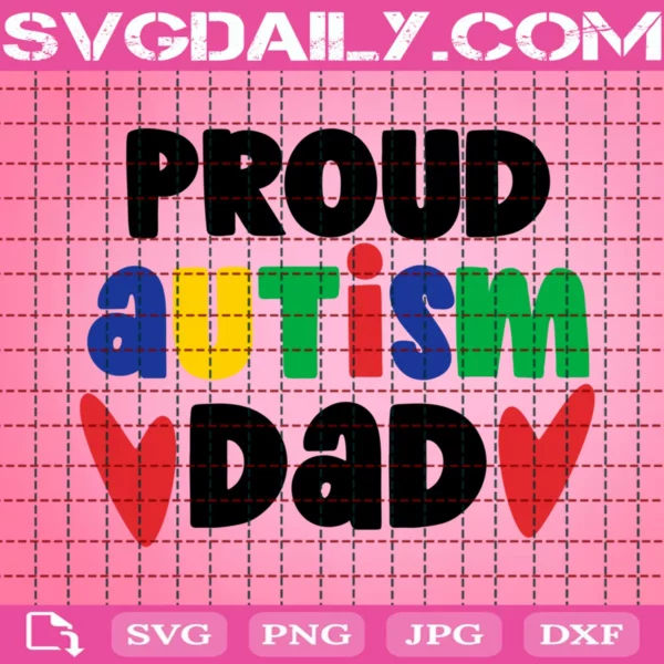Proud Autism Dad Svg