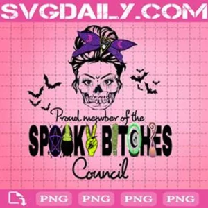 Proud Member Of The Spooky Bitches Council Png
