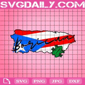 Puerto Rico Svg, Boricua Svg