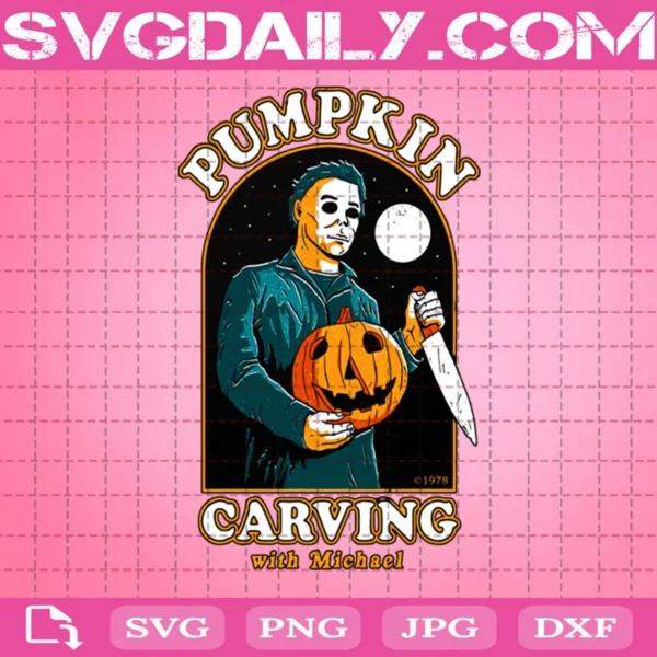 Pumpkin Carving With Michael Svg