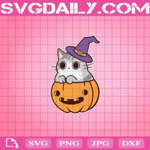 Pumpkin Cat Svg, Halloween Svg