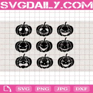 Pumpkin Face Bundle Svg Free