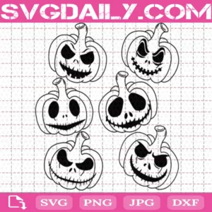 Pumpkin Ghosts Bundle Svg Free
