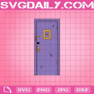 Purple Door Svg, Friends Door Frame Svg