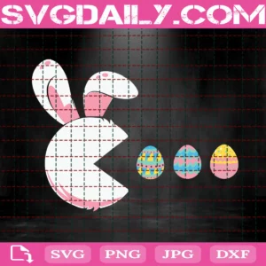 Rabbit With Eggs Easter Day Svg