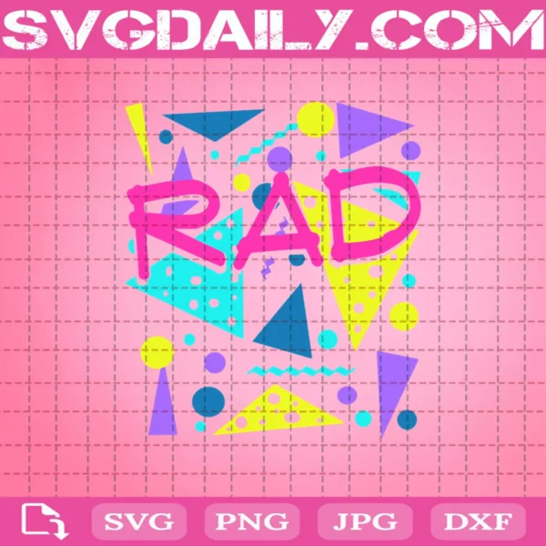 Rad 1980S Vintage Eighties Svg