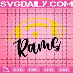 Rams Football Svg