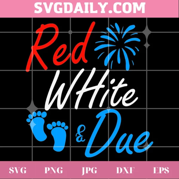 Red And White Due Svg