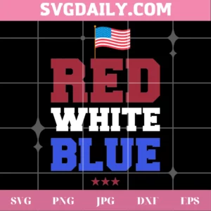 Red White Blue Svg Invert