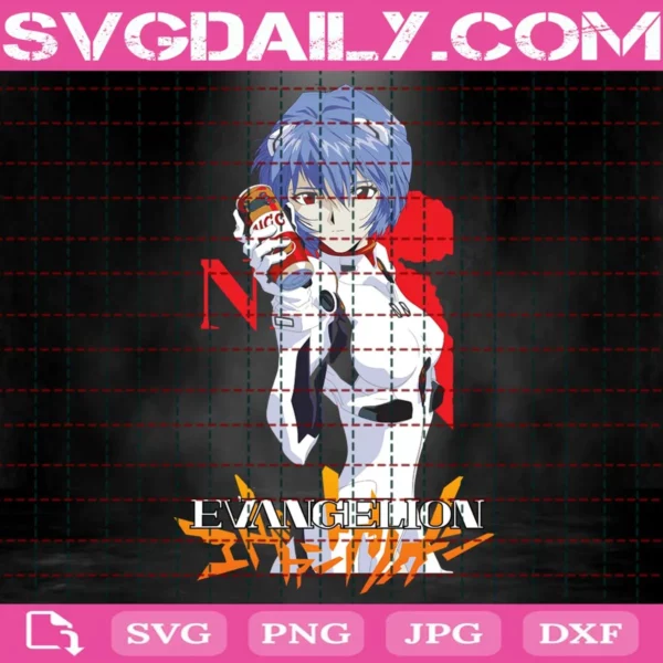 Rei Ayanami Svg, Evangelion Svg