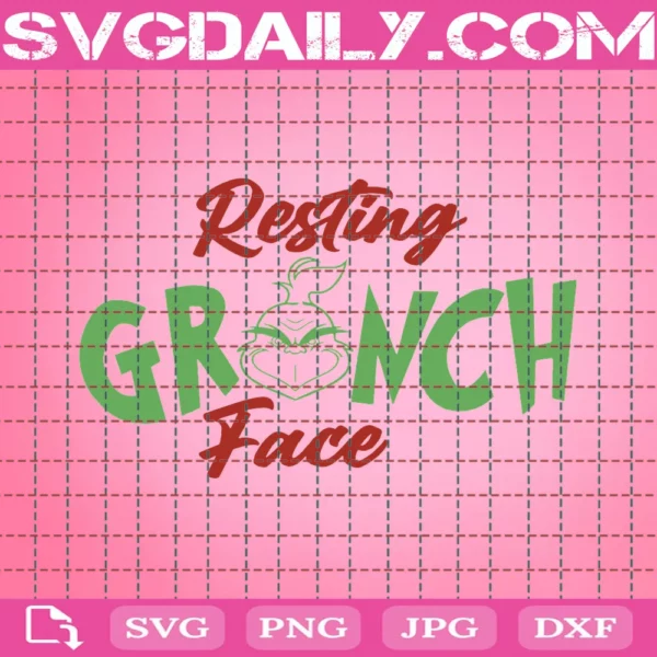 Resting Grinch Face Svg - Svgdaily Daily Free Premium Svg Files