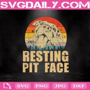 Resting Pit Face Svg