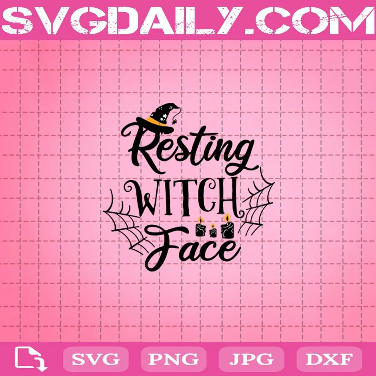 Resting Witch Face Svg - Daily Free Premium Svg Files