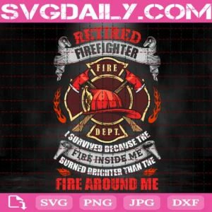 Retired Firefighter Svg
