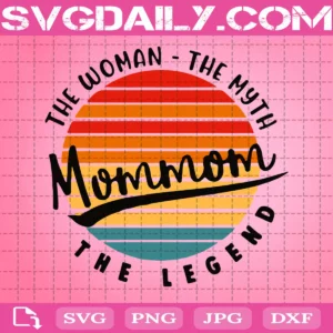 Retro Vintage Mommom Svg