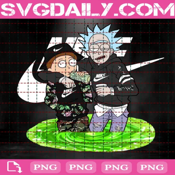 Rick And Morty Nike Png - Daily Free Premium Svg Files